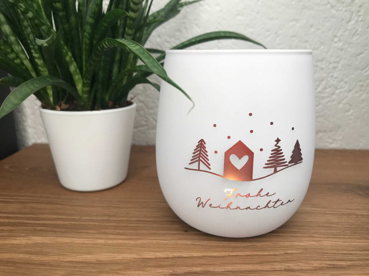 Windlicht - Weihnachten Deko | Geschenkidee | Liebevolle Gravur – schnullidudi