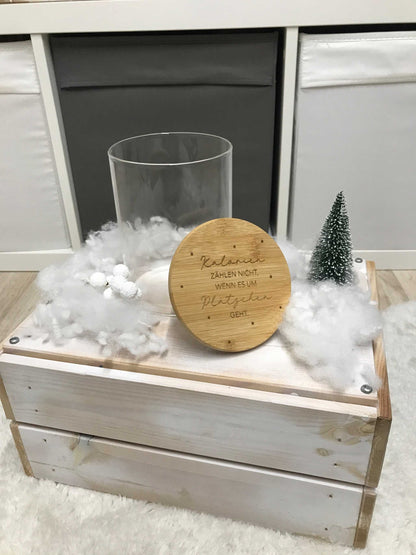 Keksdose mit Bambusdeckel, 900 ml – elegante Aufbewahrung für Kekse und Snacks.