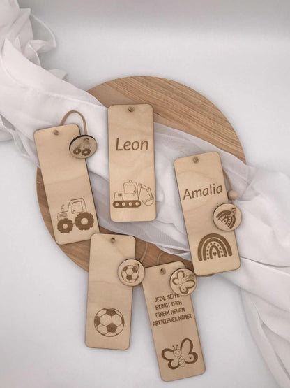 Lesezeichen Holz Kinder