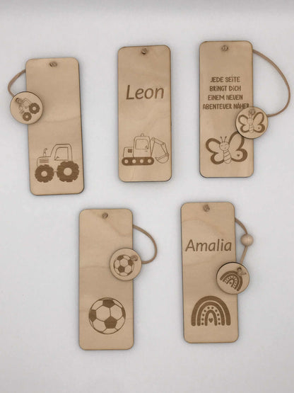 Lesezeichen aus Holz perfekt als Geschenk