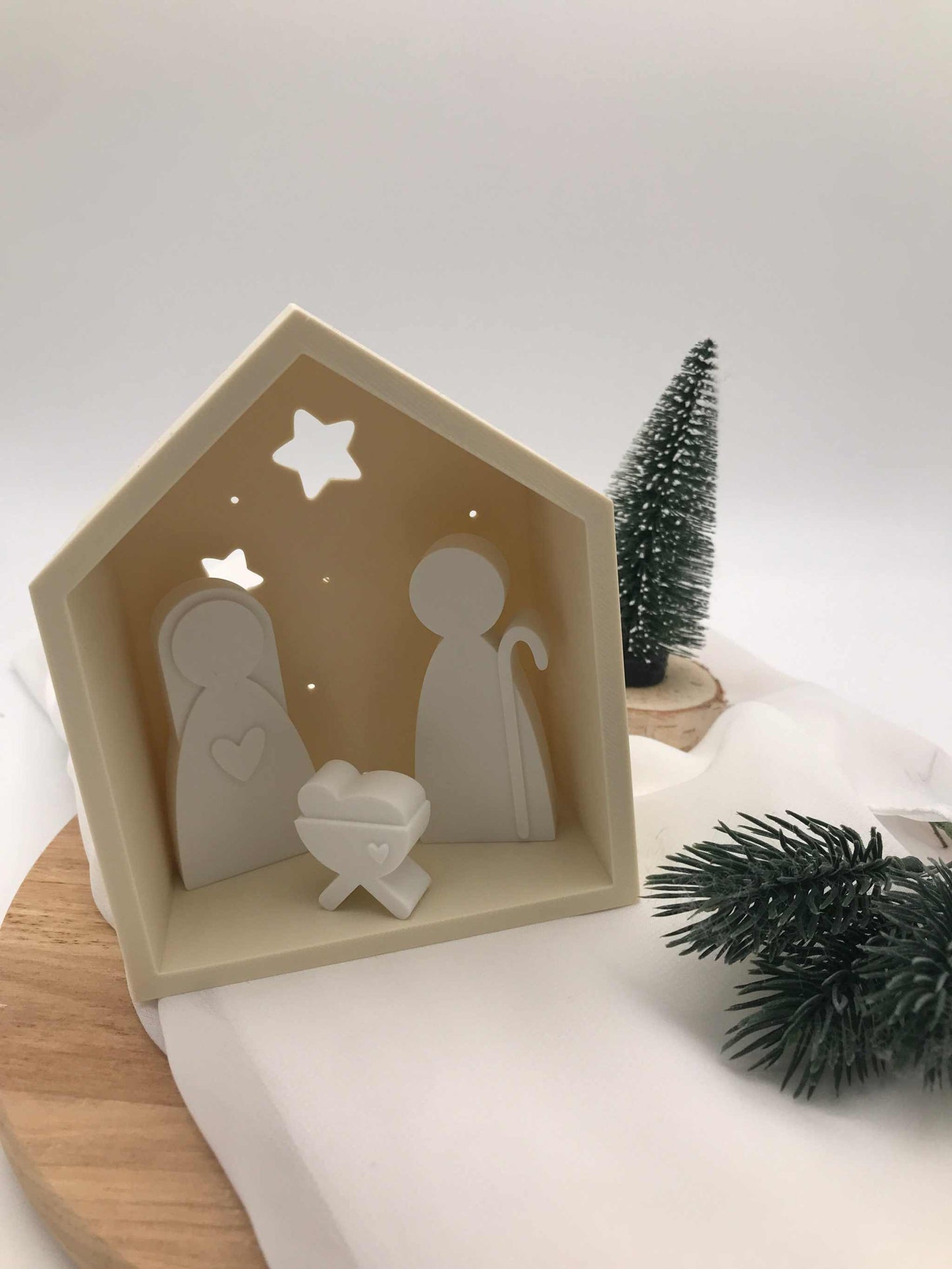 Weihnachten: Weihnachtskrippe to go – Minimalistische Krippe aus 3D-Druck
