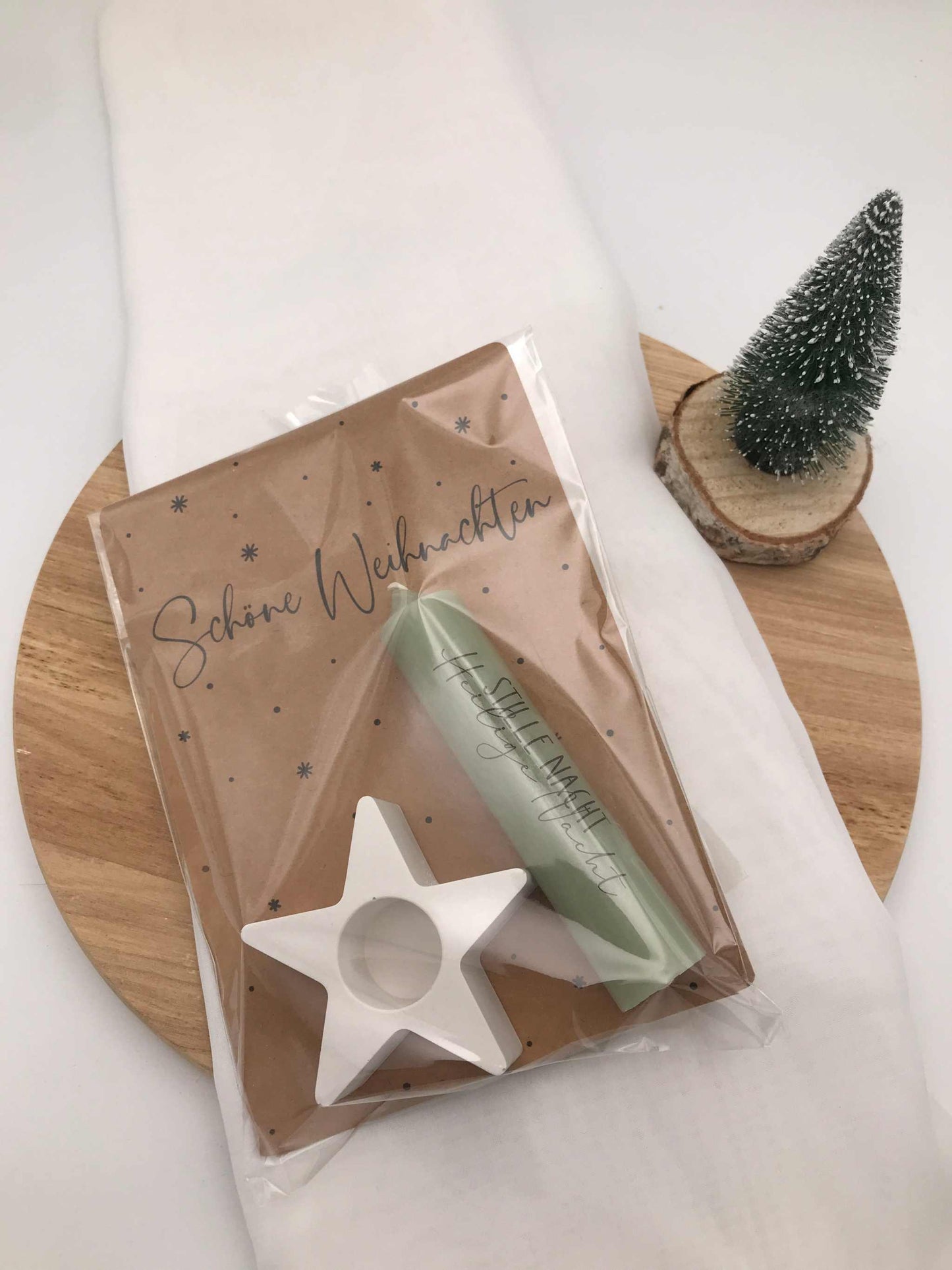 Weihnachtsgeschenk Kerze | Geschenkset | Wichtelgeschenk | Nikolaus | Dekoration | Geschenkbox Kerze Raysin Wichtel
