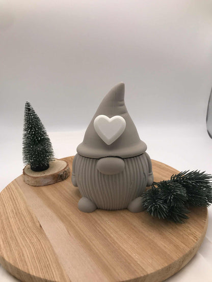 Wichteldose mit Herz – 3D-Druck Dekofigur & Geschenkidee zu Weihnachten
