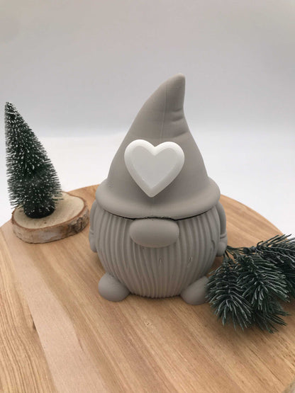 Wichteldose mit Herz aus 3D-Druck als weihnachtliche Dekofigur und Aufbewahrungsdose