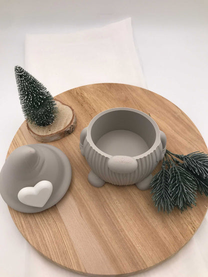Wichteldose mit Herz – 3D-Druck Dekofigur & Geschenkidee zu Weihnachten
