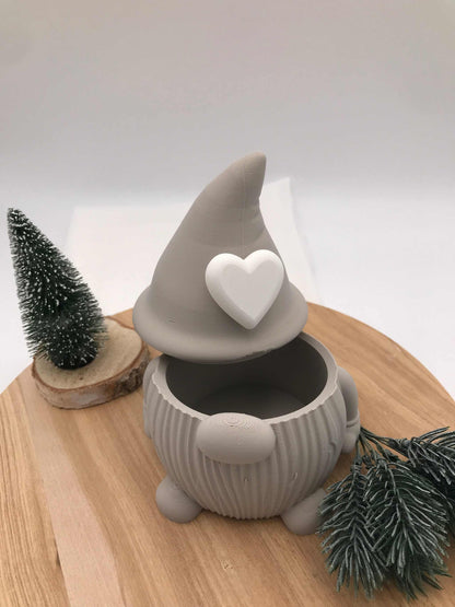 Wichteldose mit Herz – 3D-Druck Dekofigur & Geschenkidee zu Weihnachten