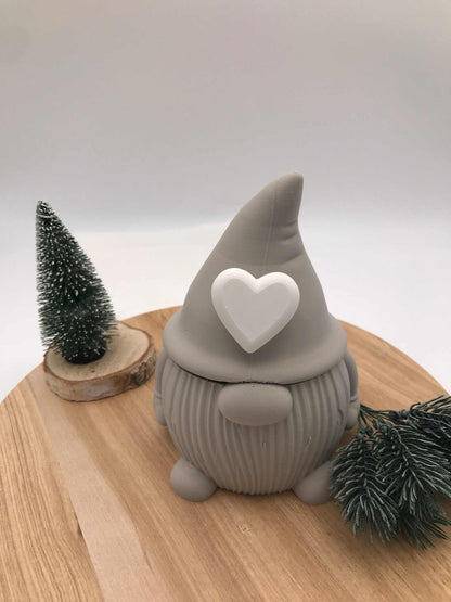 Wichteldose mit Herz – 3D-Druck Dekofigur & Geschenkidee zu Weihnachten