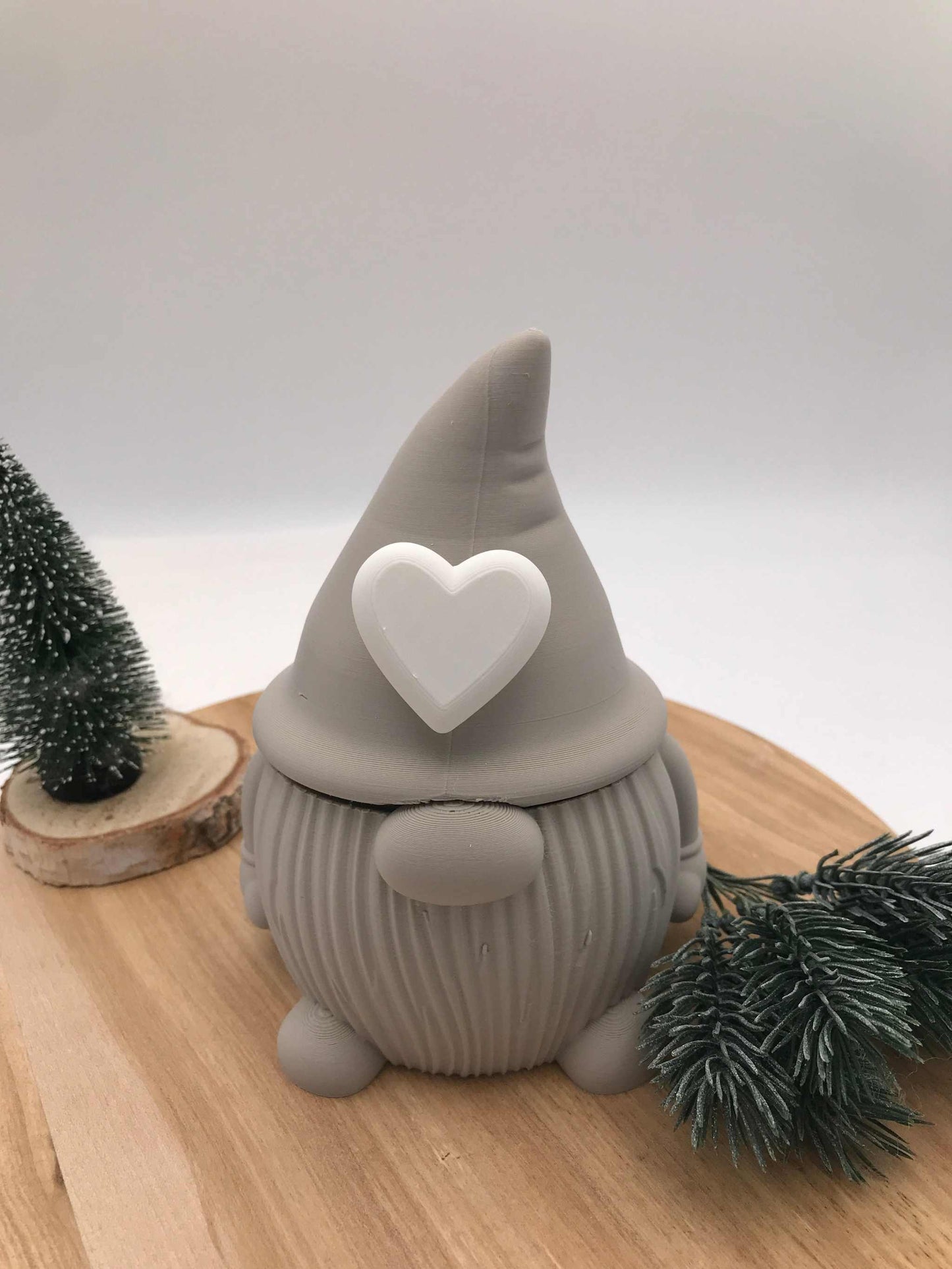Wichteldose mit Herz – 3D-Druck Dekofigur & Geschenkidee zu Weihnachten