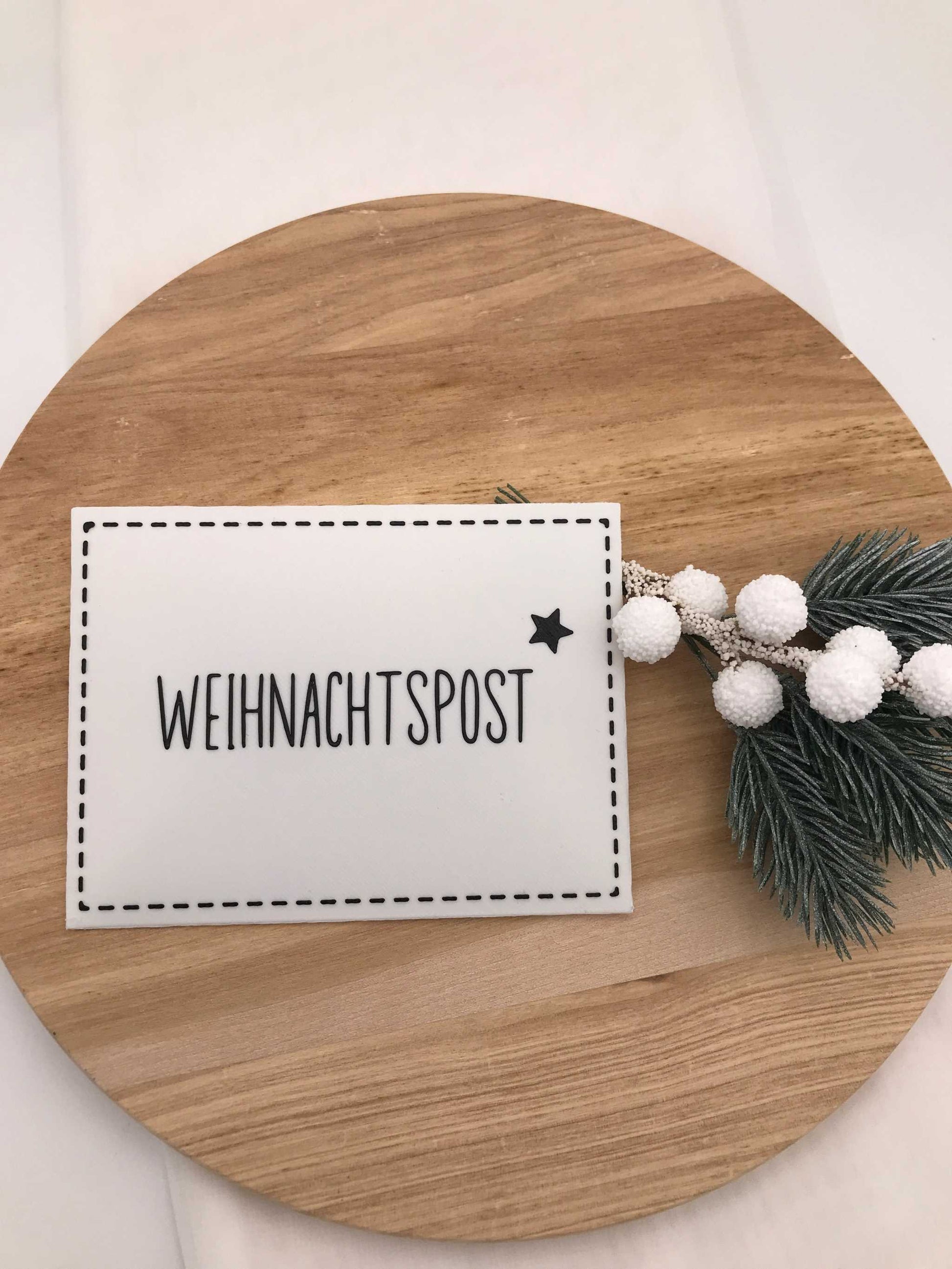 Weihnachtsbriefumschläge 3D-Druck PLA mit festlichen Motiven für Gutscheine und Wunschzettel