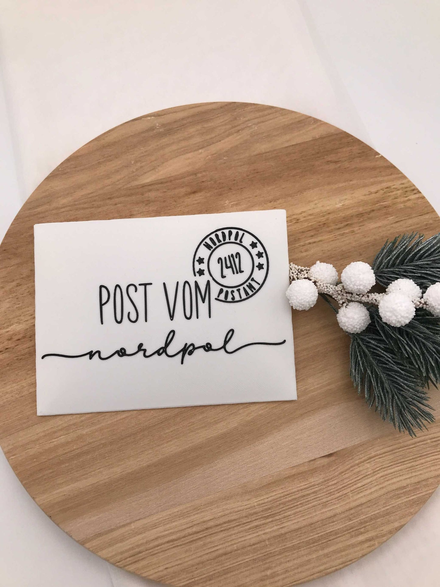 Weihnachtsbriefumschläge 3D-Druck PLA mit festlichen Motiven für Gutscheine und Wunschzettel