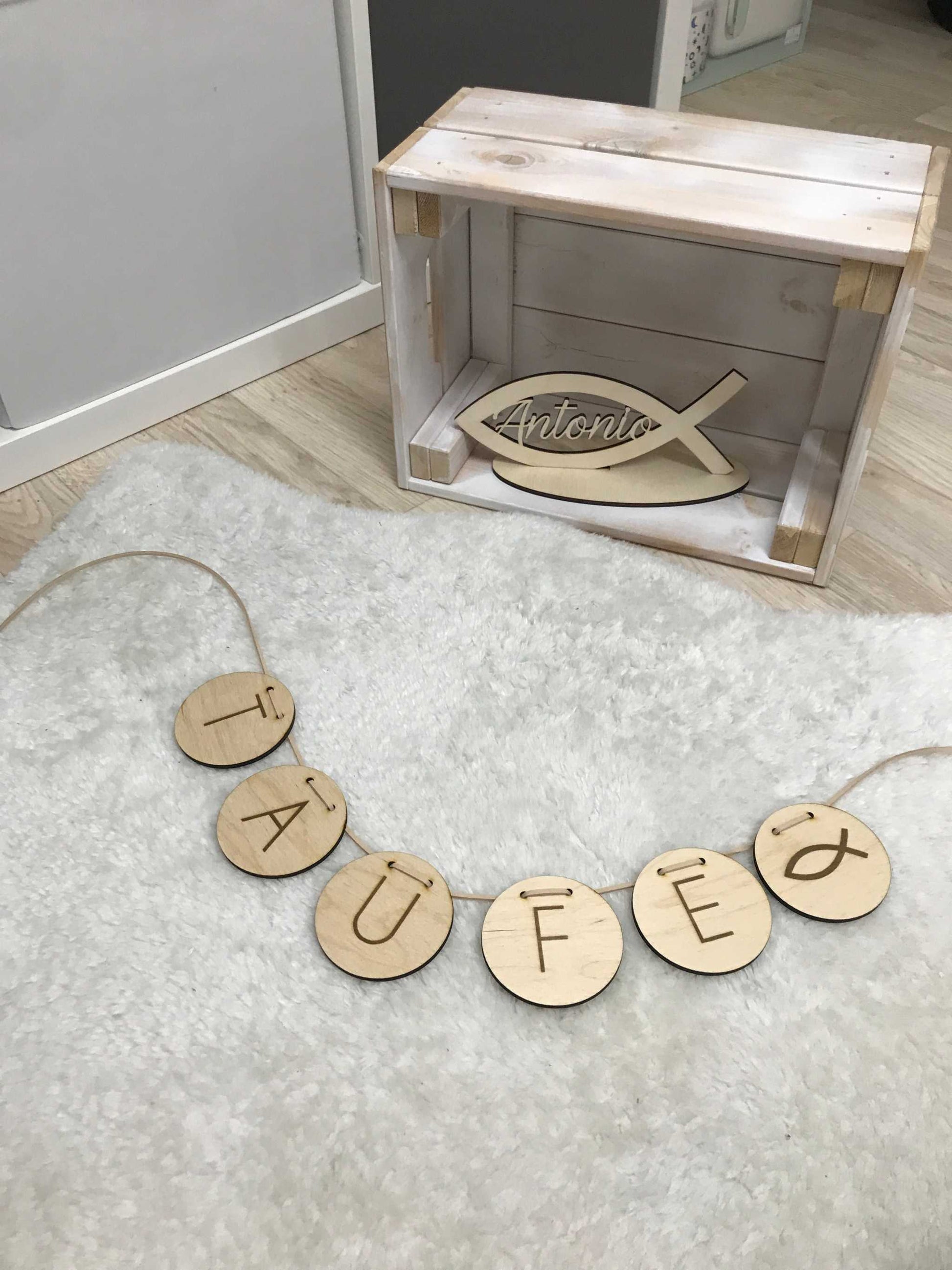 Personalisierte Wimpelkette |Holzgirlande | Wimpelkette Holz | Kinderz