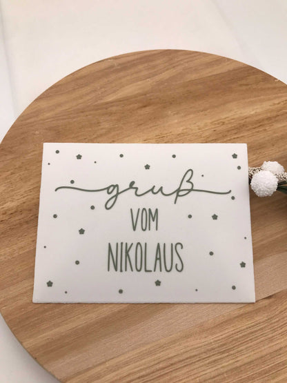 Weihnachtsbriefumschläge 3D-Druck PLA mit festlichen Motiven für Gutscheine und Wunschzettel