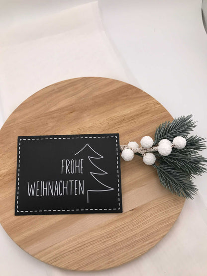 Weihnachtsbriefumschläge 3D-Druck PLA mit festlichen Motiven für Gutscheine und Wunschzettel