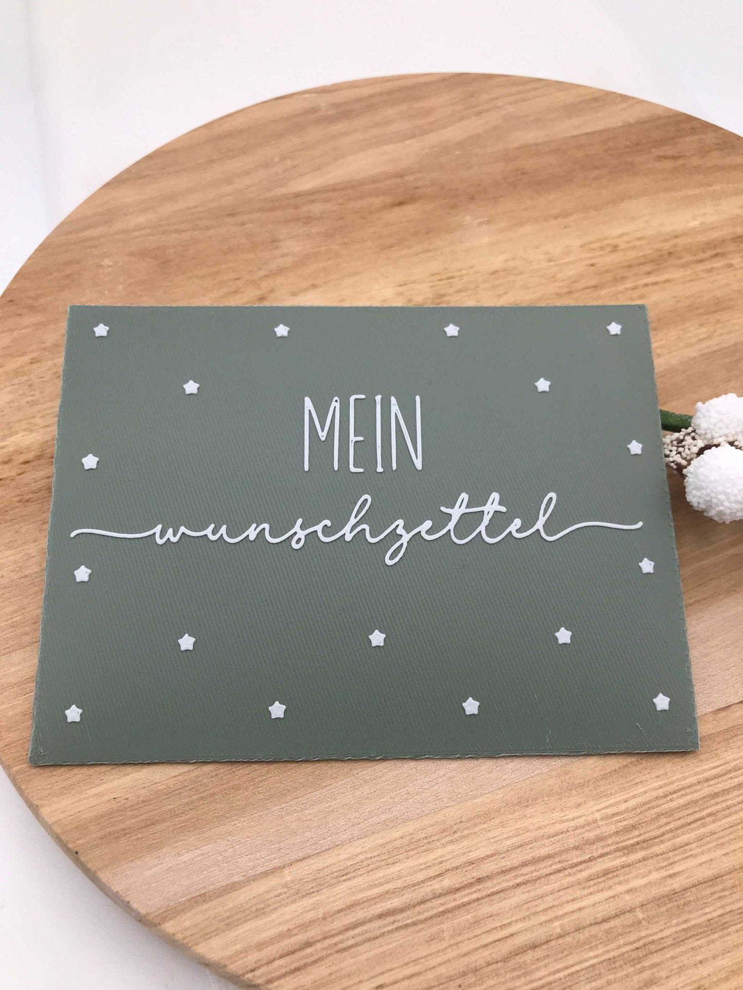 Weihnachtsbriefumschläge 3D-Druck PLA mit festlichen Motiven für Gutscheine und Wunschzettel