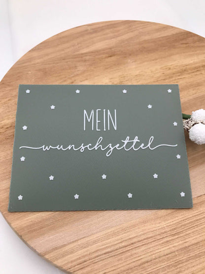 Weihnachtsbriefumschläge 3D-Druck PLA mit festlichen Motiven für Gutscheine und Wunschzettel