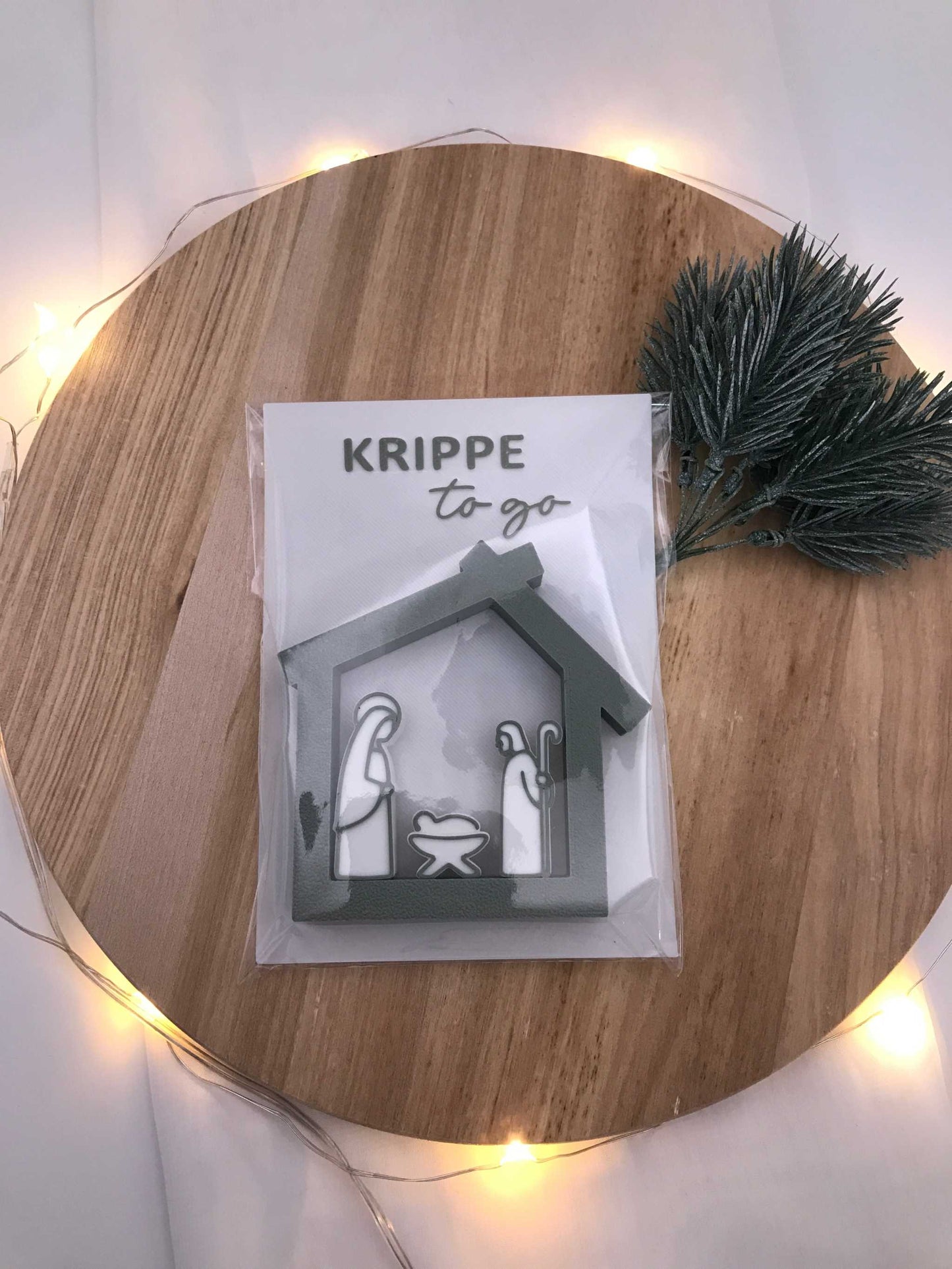 Weihnachtsrippe to go aus 3D-Druck PLA als moderne Weihnachtsdeko im kompakten Format
