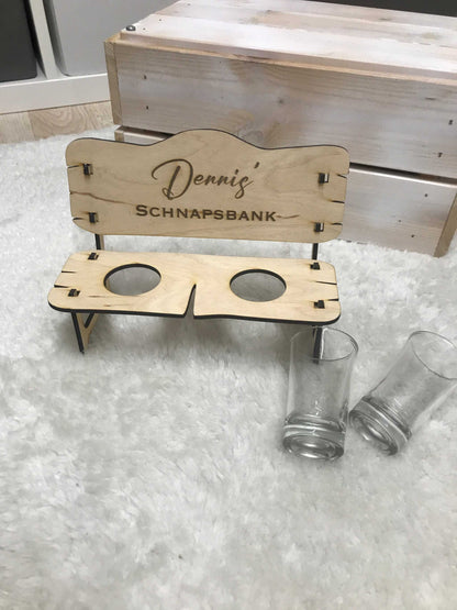 Schnapsbank Geschenk mit Wunschgravur