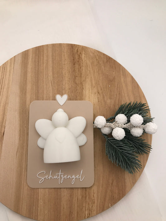 Schutzengel – 3D Druck Geschenk | Engel Anhänger mit Karte&3 Varianten