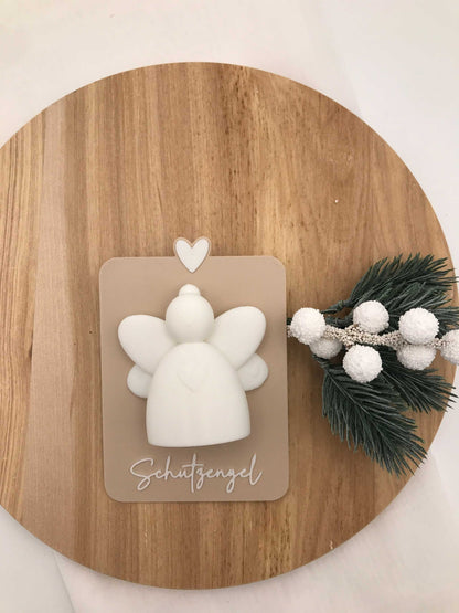 Schutzengel – 3D Druck Geschenk | Engel Anhänger mit Karte&3 Varianten