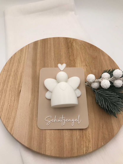 Schutzengel – 3D Druck Geschenk | Engel Anhänger mit Karte&3 Varianten