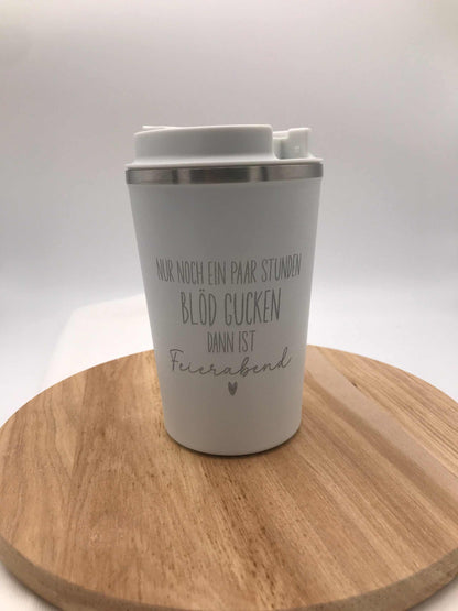 Doppelwandiger Thermobecher / Edelstahlbecher mit Gravur – Isoliert & Personalisiert