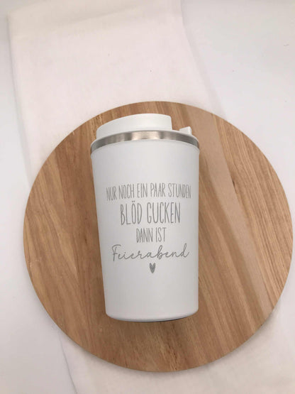 Doppelwandiger Thermobecher / Edelstahlbecher mit Gravur – Isoliert & Personalisiert