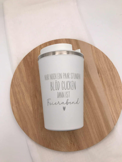 Doppelwandiger Thermobecher / Edelstahlbecher mit Gravur – Isoliert & Personalisiert