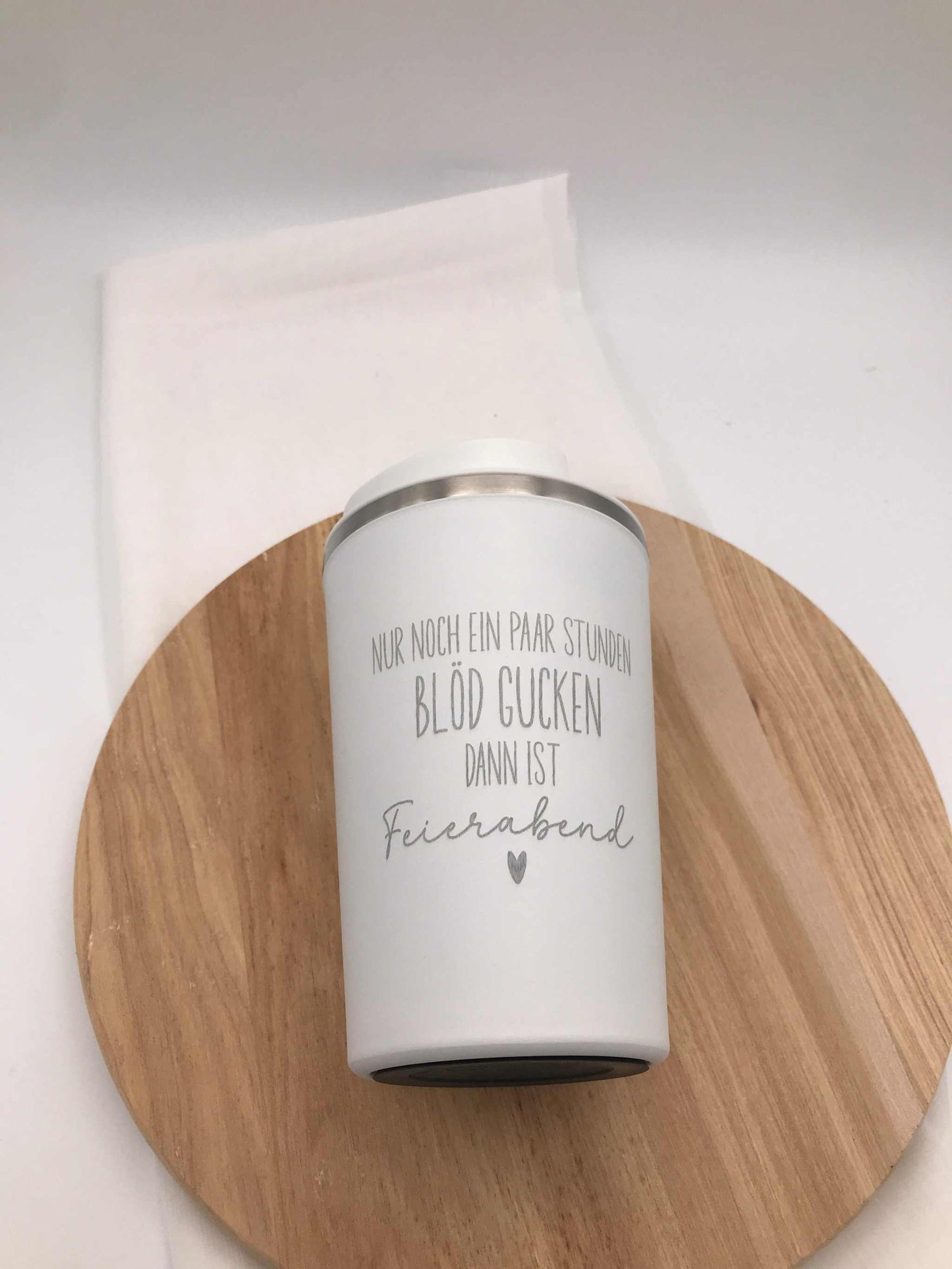 Doppelwandiger Thermobecher / Edelstahlbecher mit Gravur – Isoliert & Personalisiert