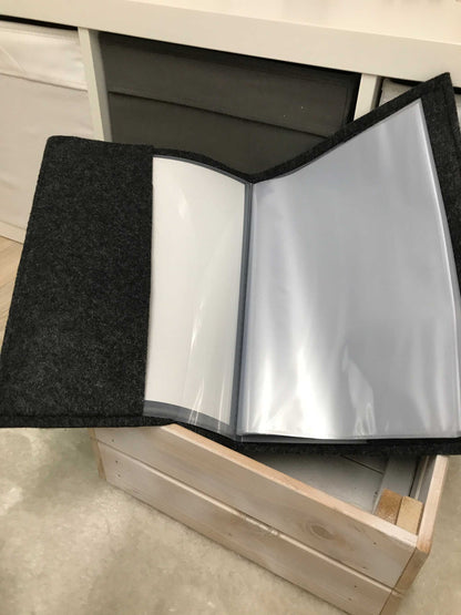 Zeugnismappe Filz DIN A4