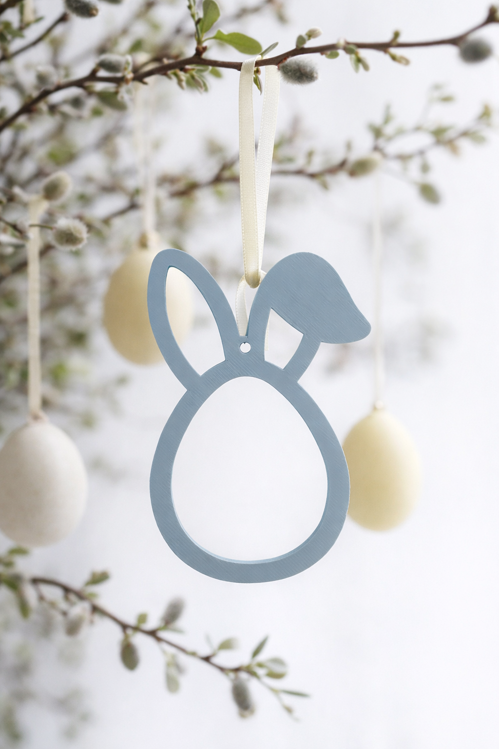 Osterhasen Anhänger aus PLA – Osterdeko für Osterstrauch & Zweige