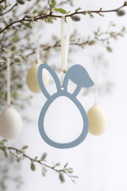 Osterhasen Anhänger aus PLA – Osterdeko für Osterstrauch & Zweige