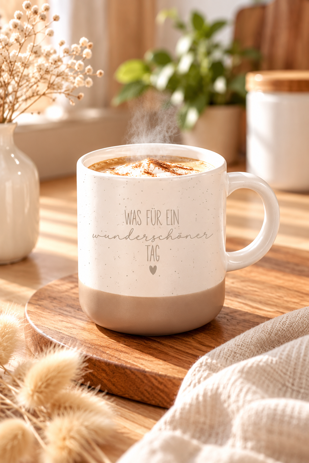 Kaffeetasse mit positivem Spruch – Tasse mit Lieblingsspruch